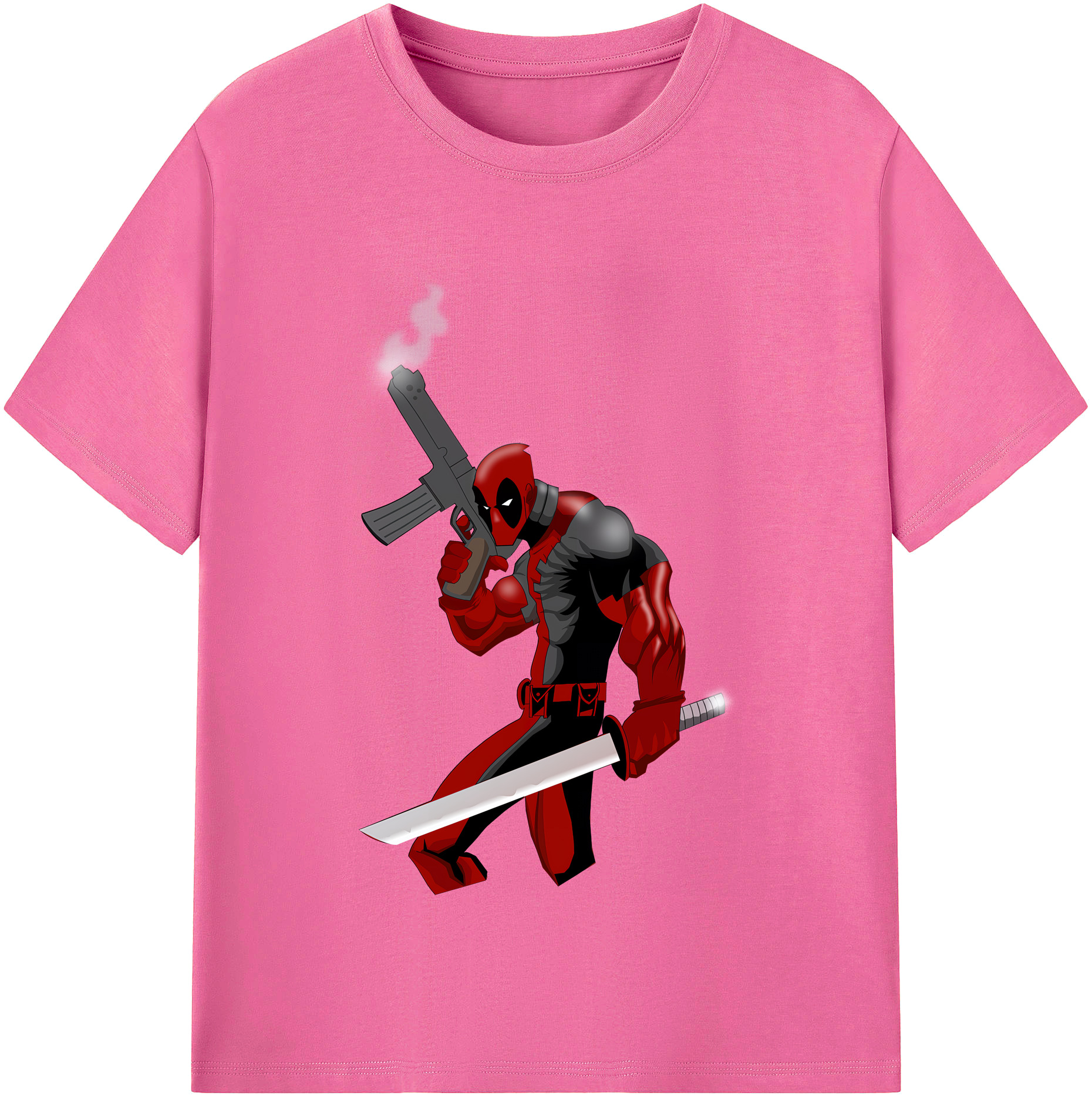（画像用） Deadpool デッドプール レディースカジュアルプリントTシャツ（綿100％）